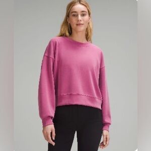 Lululemon Softstreme Perfectly Oversized Cropped Crew Sz 6